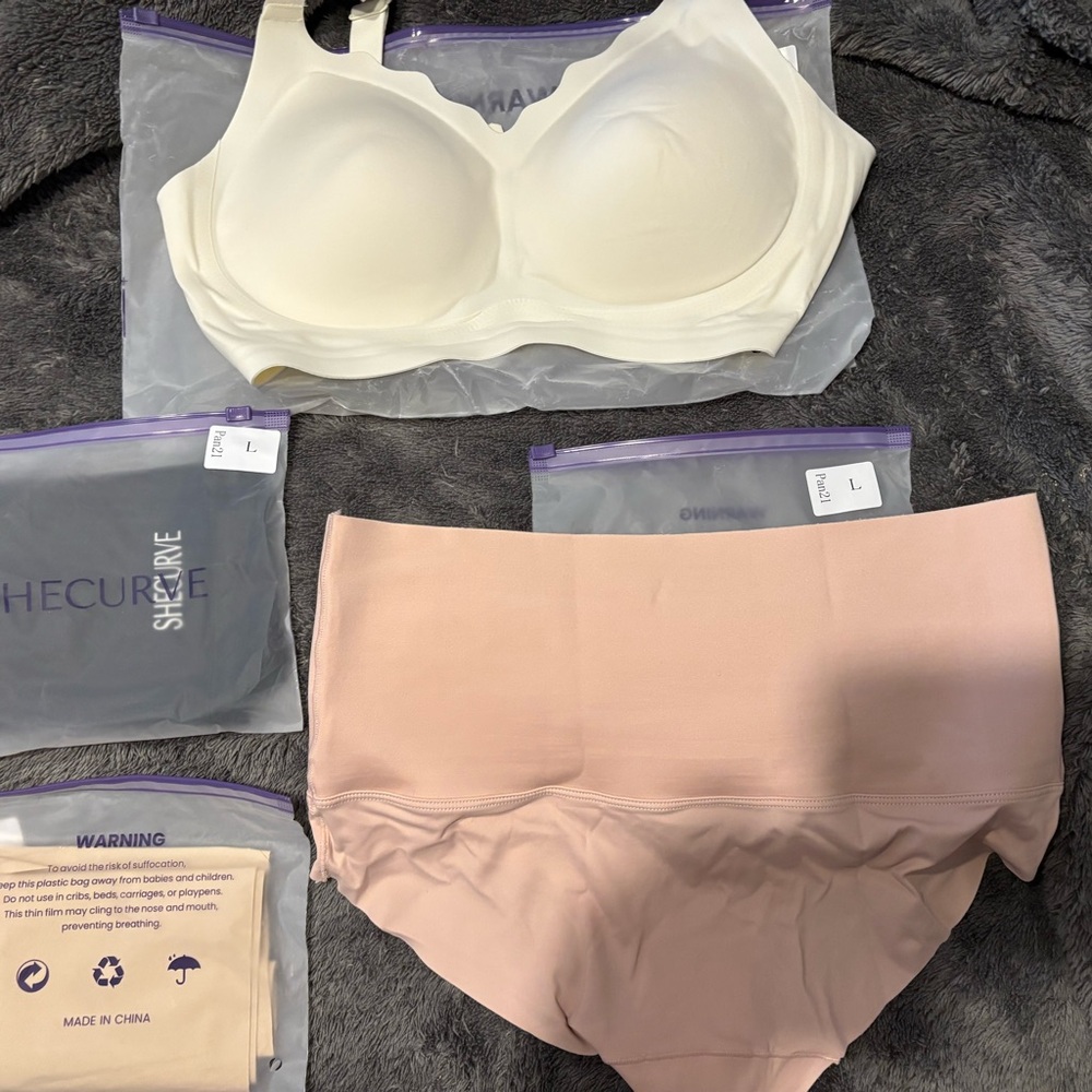 Cream Wireless Bra